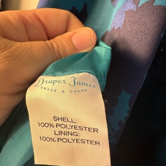 Draper James Blue Floral A-line Skirt Women’s Size 8 - Picture 9 of 10